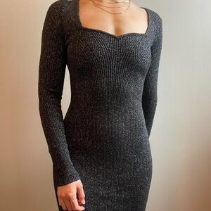 Abercrombie & Fitch Black Long Sleeve Dress